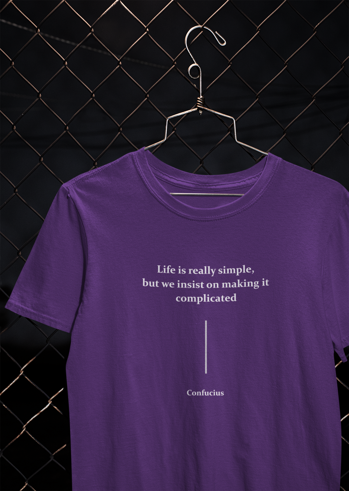 Life Is Really Simple Quotes Mens Half Sleeves T-shirt- FunkyTeesClub