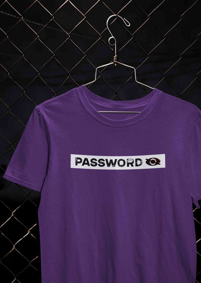 Password Mens Half Sleeves T-shirt- FunkyTeesClub
