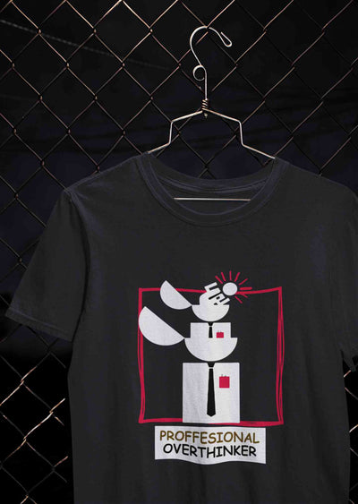 Professional Overthinker Women Half Sleeves T-shirt- FunkyTeesClub
