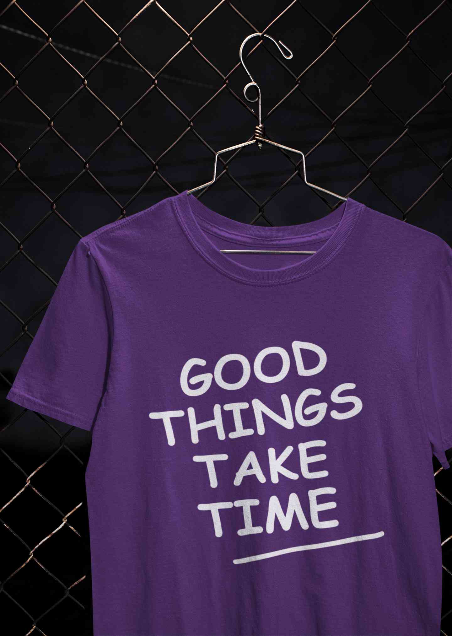 Good Things Take Time Women Half Sleeves T-shirt- FunkyTeesClub