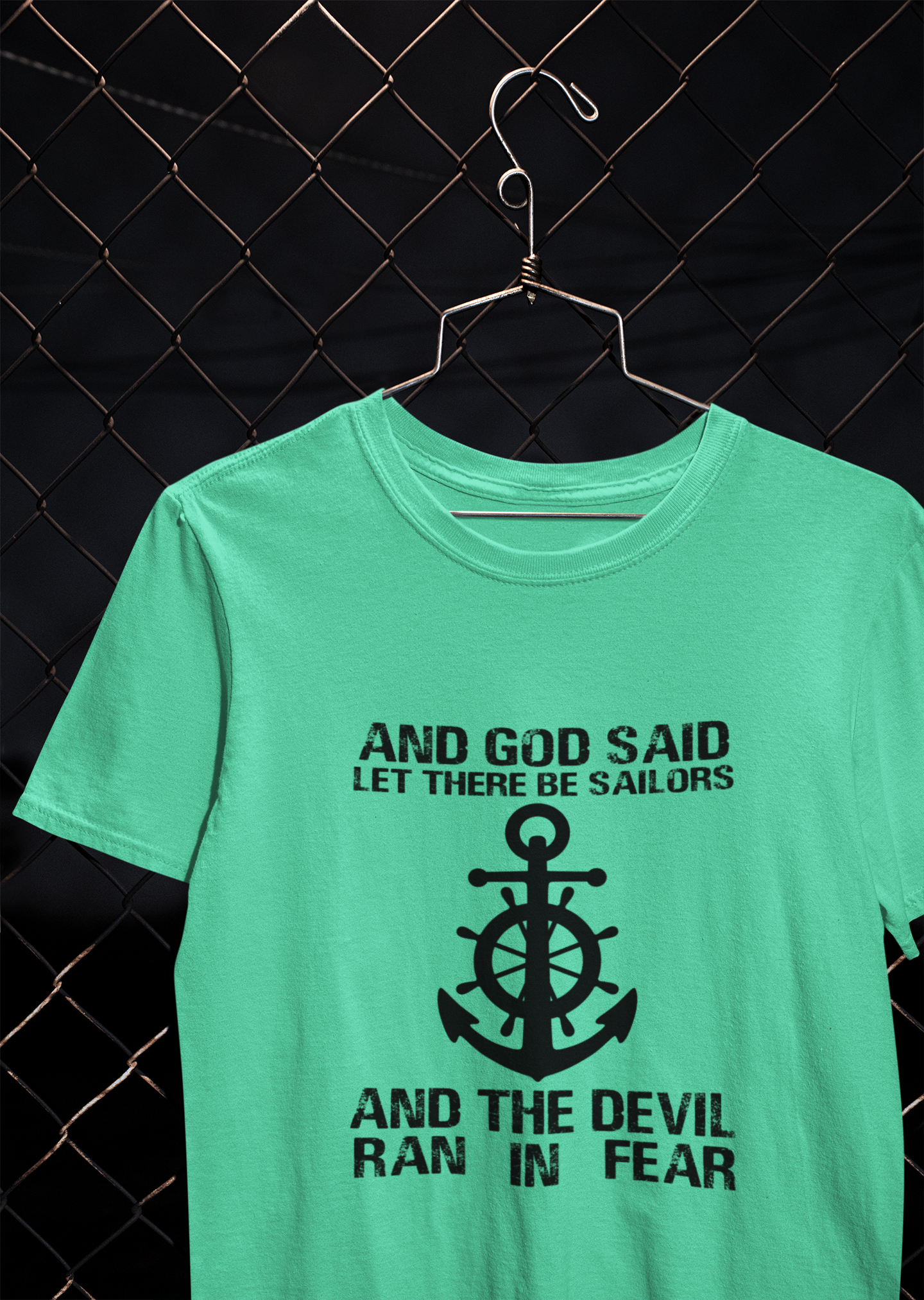 Storms Make Me Strong Merchant Navy Mens Half Sleeves T-shirt- FunkyTeesClub