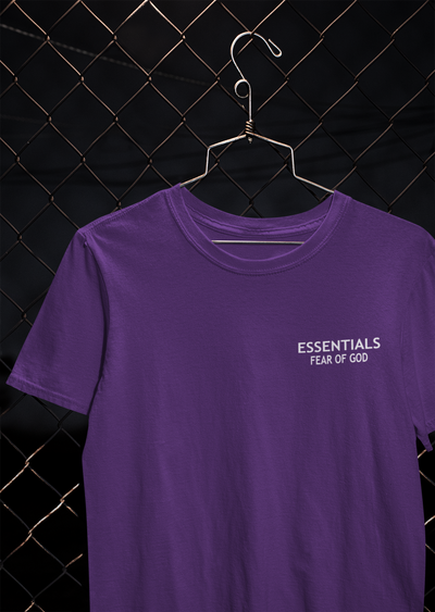 Essentials Fear Of God Women Half Sleeves T-shirt- FunkyTeesClub