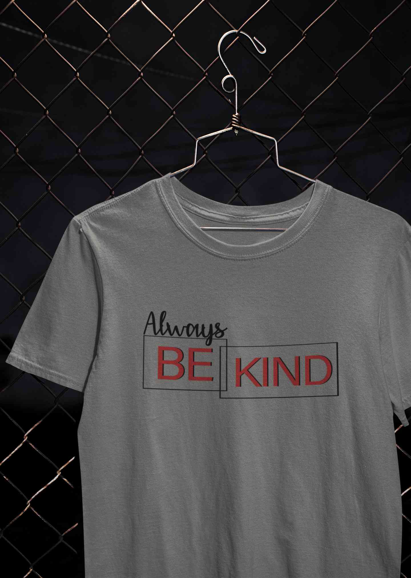 Always Be Kind Typography Mens Half Sleeves T-shirt- FunkyTeesClub