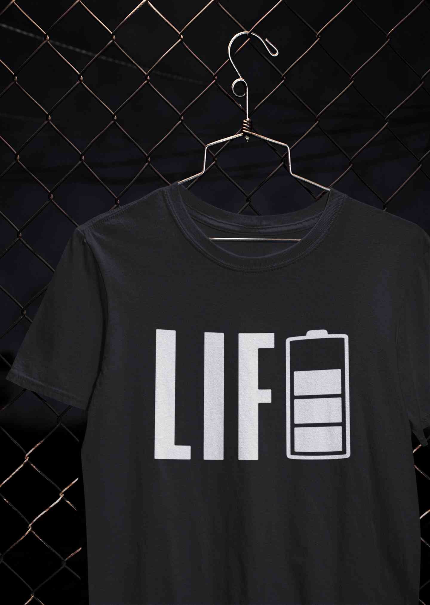 Life Mens Half Sleeves T-shirt- FunkyTeesClub