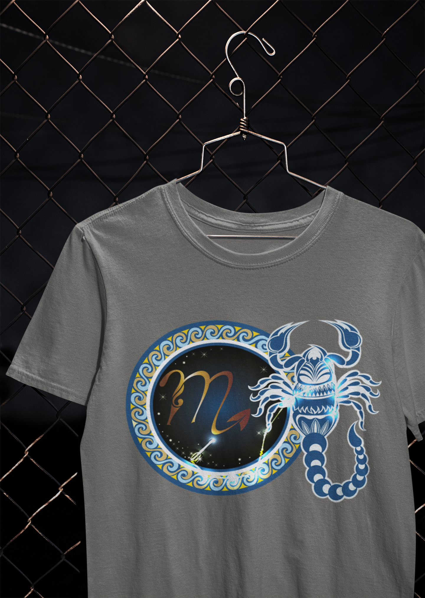 Scorpio Zodiac Sign Mens Half Sleeves T-shirt- FunkyTeesClub