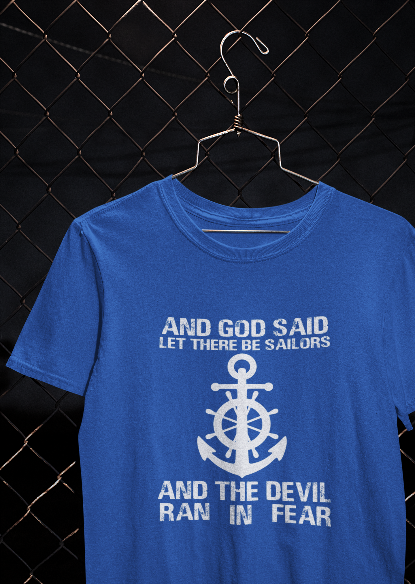 Storms Make Me Strong Merchant Navy Mens Half Sleeves T-shirt- FunkyTeesClub