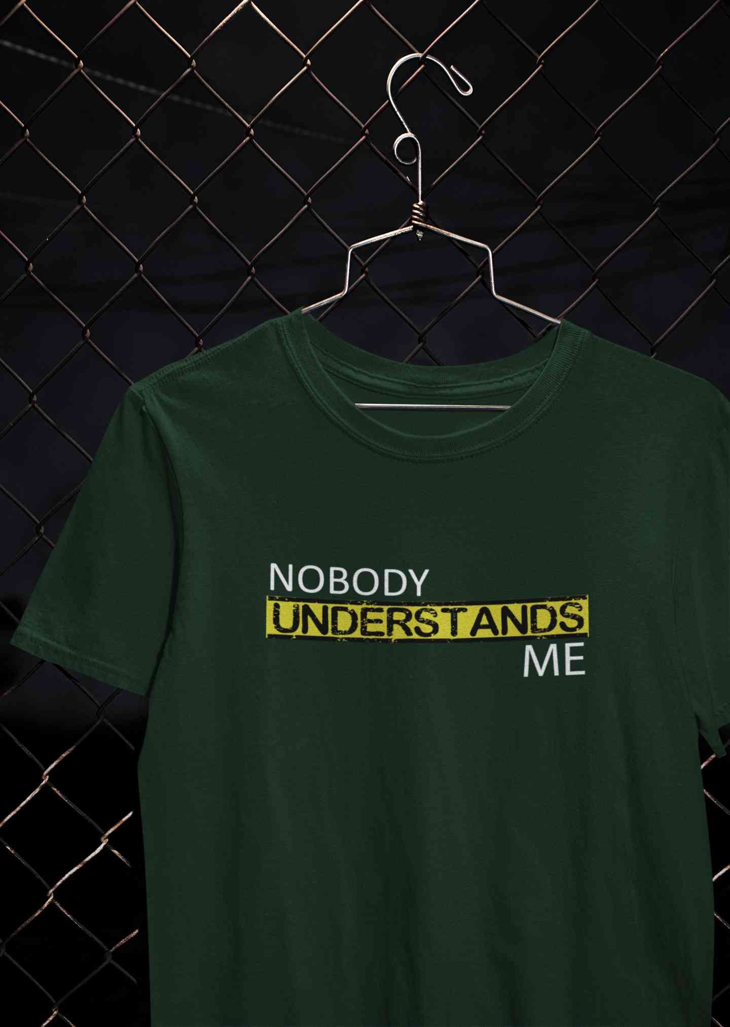 Nobody Understands Me Women Half Sleeves T-shirt- FunkyTeesClub