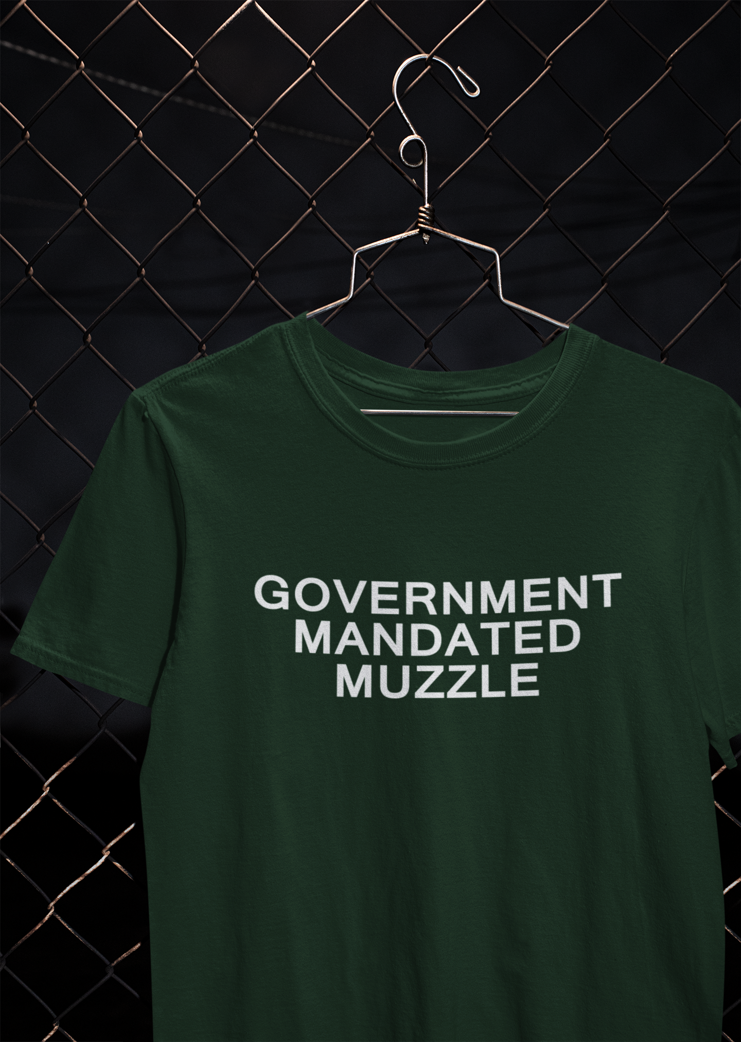 Government Mandated Muzzle Anti Government Mens Half Sleeves T-shirt- FunkyTeesClub