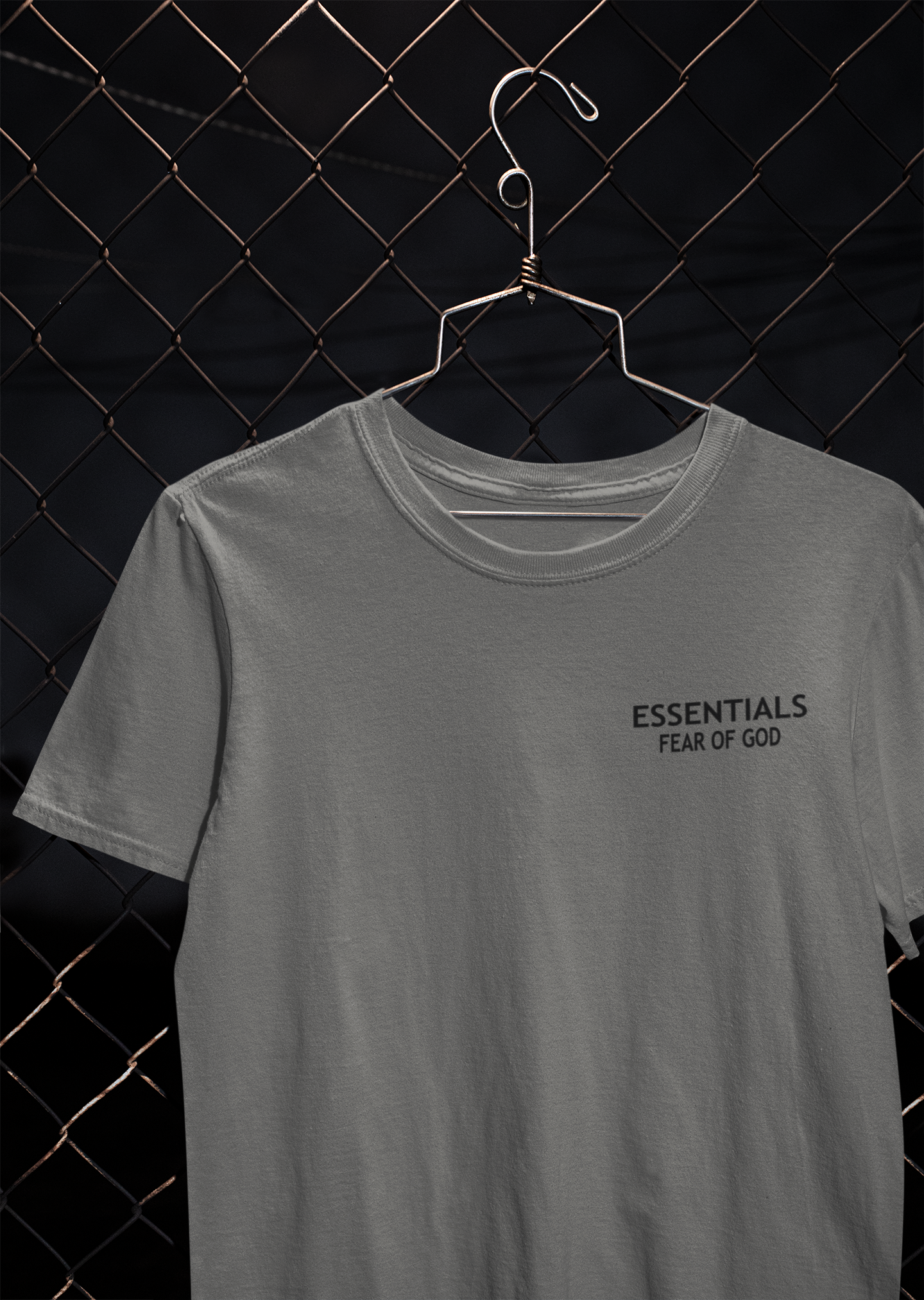Essentials Fear Of God Mens Half Sleeves T-shirt- FunkyTeesClub