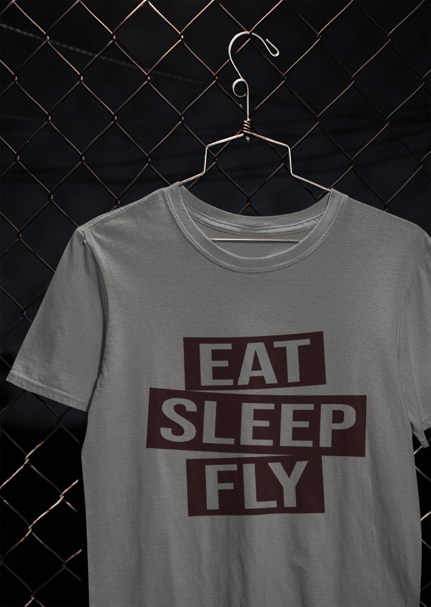 Eat Sleep Fly Pilot Mens Half Sleeves T-shirt- FunkyTeesClub