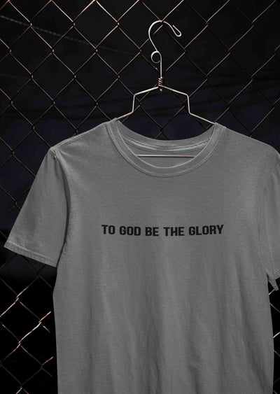 To God Be The Glory Minimals Mens Half Sleeves T-shirt- FunkyTeesClub