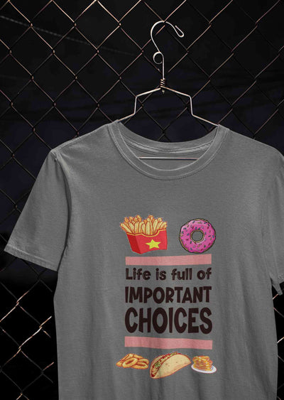 Sweet Choices Women Half Sleeves T-shirt- FunkyTeesClub