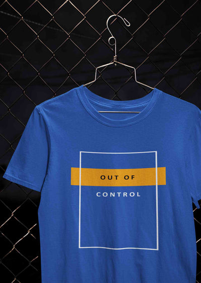 Out Of Control Mens Half Sleeves T-shirt- FunkyTeesClub