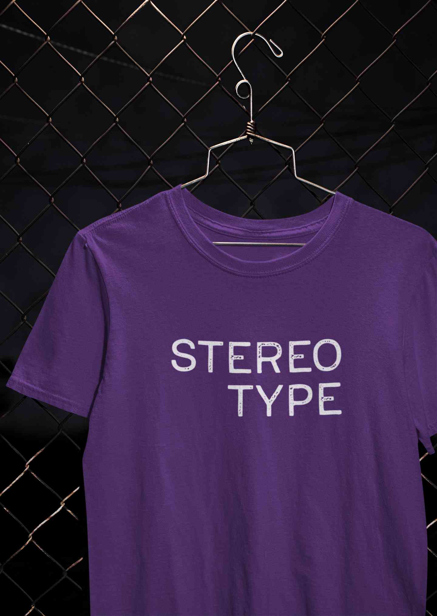 Stereotype Typography Mens Half Sleeves T-shirt- FunkyTeesClub