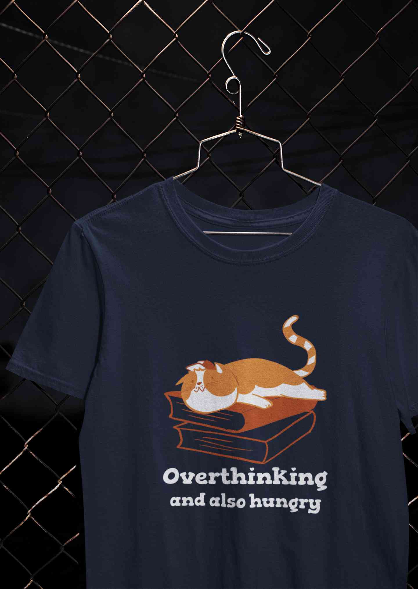 Overthinking And Also Hungry Women Half Sleeves T-shirt- FunkyTeesClub