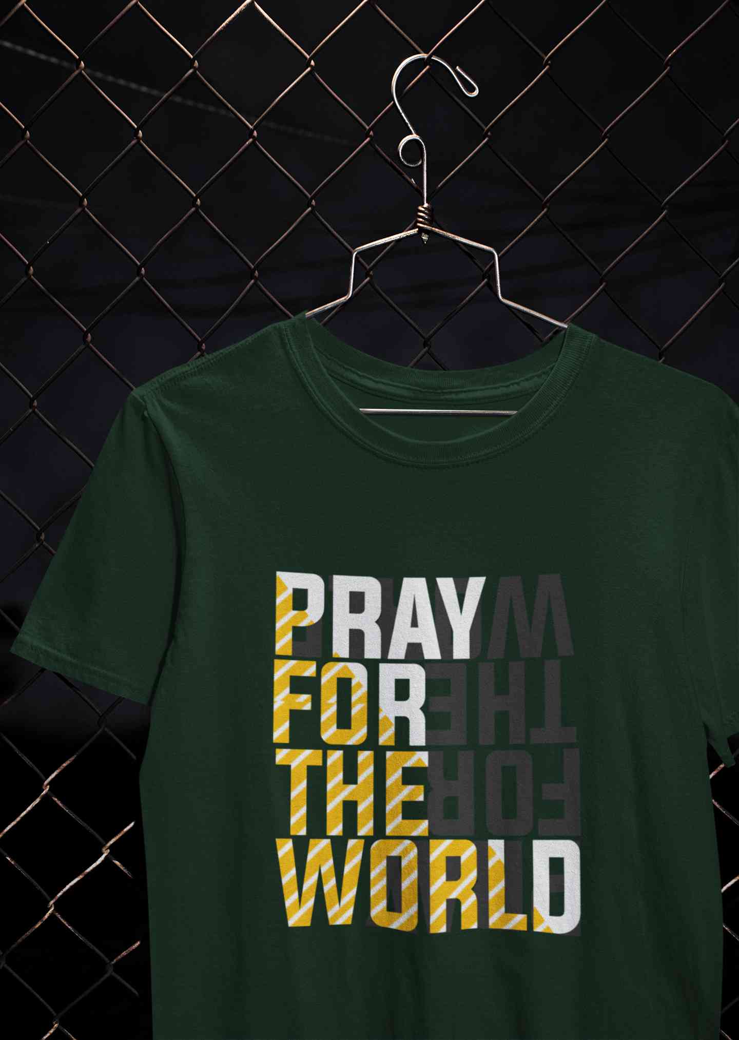 Pray For The World Women Half Sleeves T-shirt- FunkyTeesClub