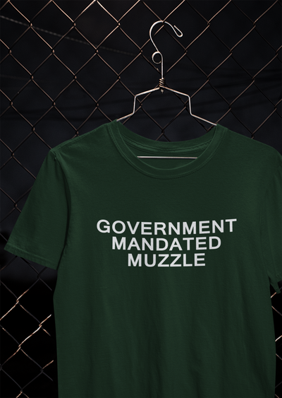 Government Mandated Muzzle Anti Government Women Half Sleeves T-shirt- FunkyTeesClub