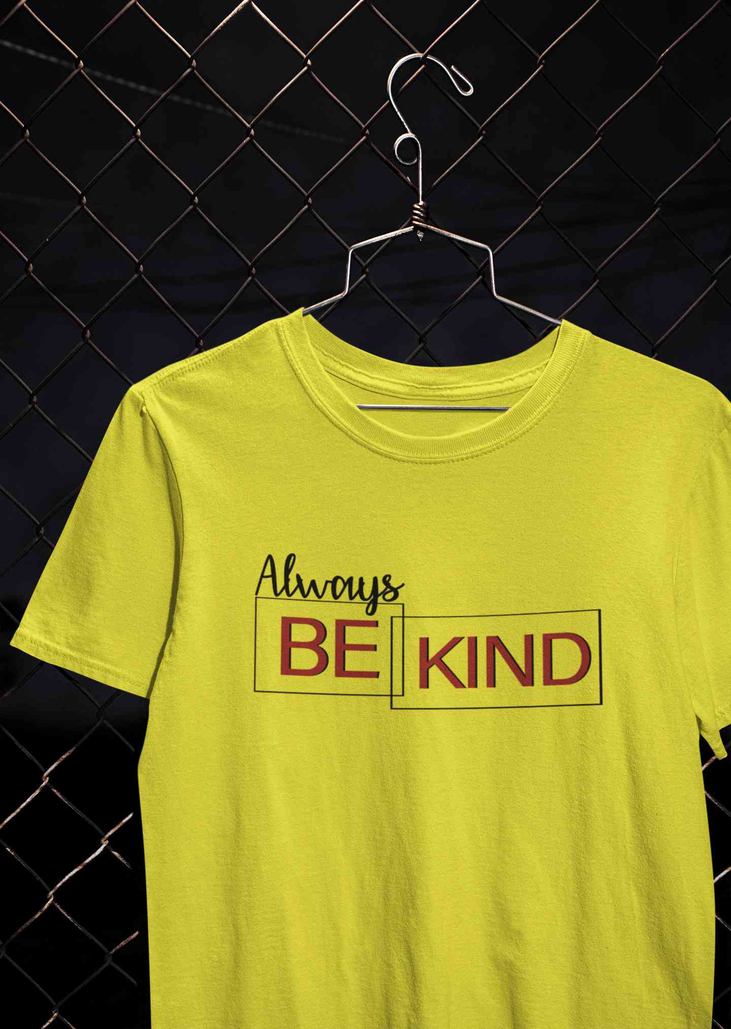 Always Be Kind Typography Mens Half Sleeves T-shirt- FunkyTeesClub