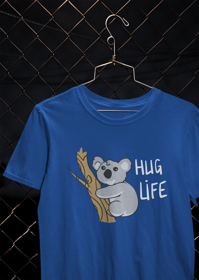 Hug Life Desi Mens Half Sleeves T-shirt- FunkyTeesClub
