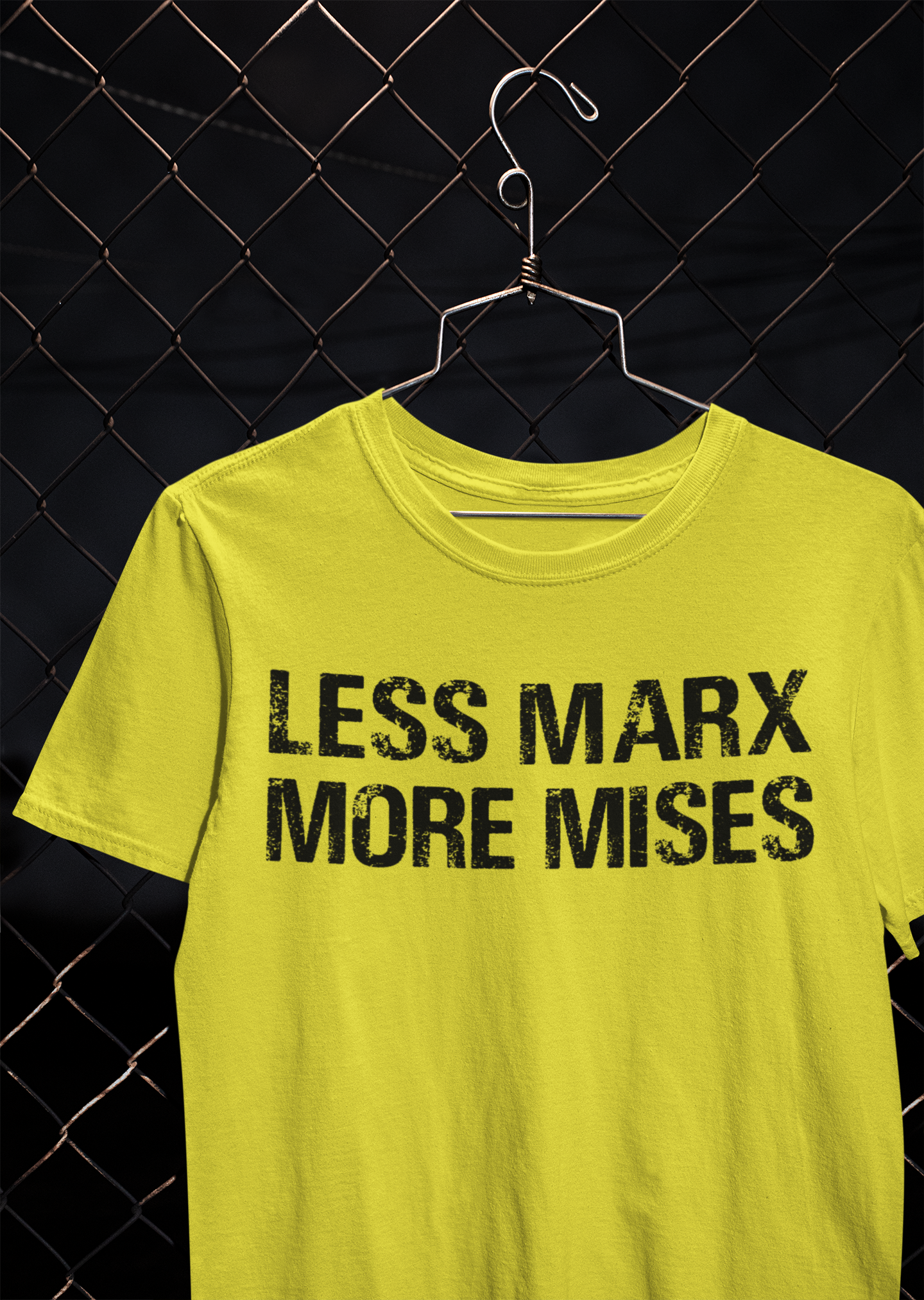 Libertarian Anti Socialist Less Marx More Mises Anti Government Women Half Sleeves T-shirt- FunkyTeesClub