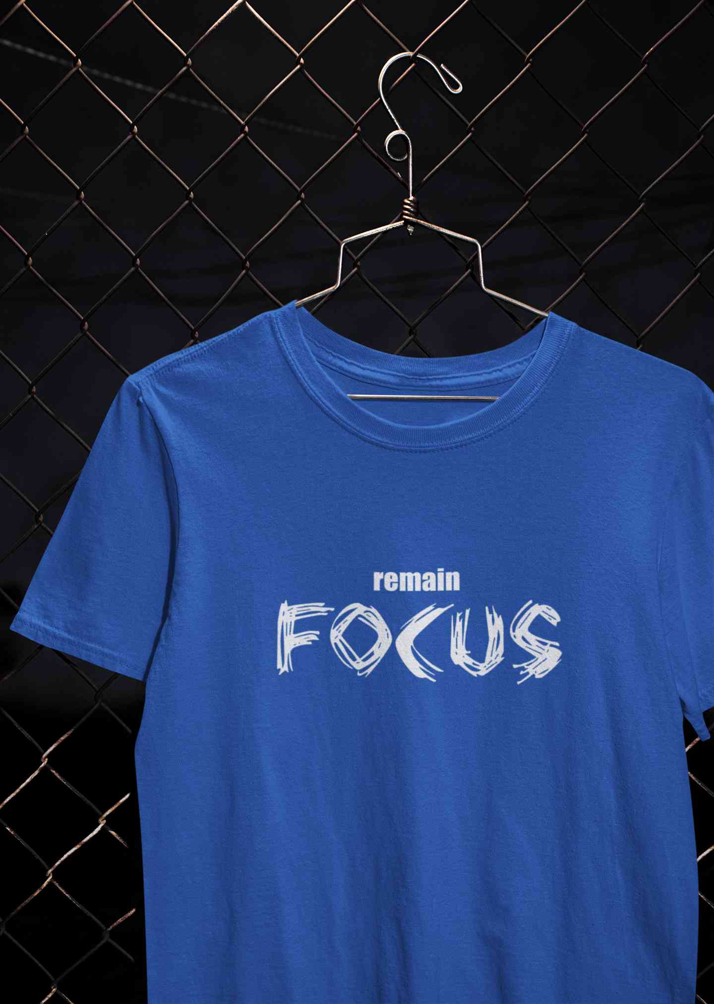 Remain Focus Minimals  Mens Half Sleeves T-shirt- FunkyTeesClub