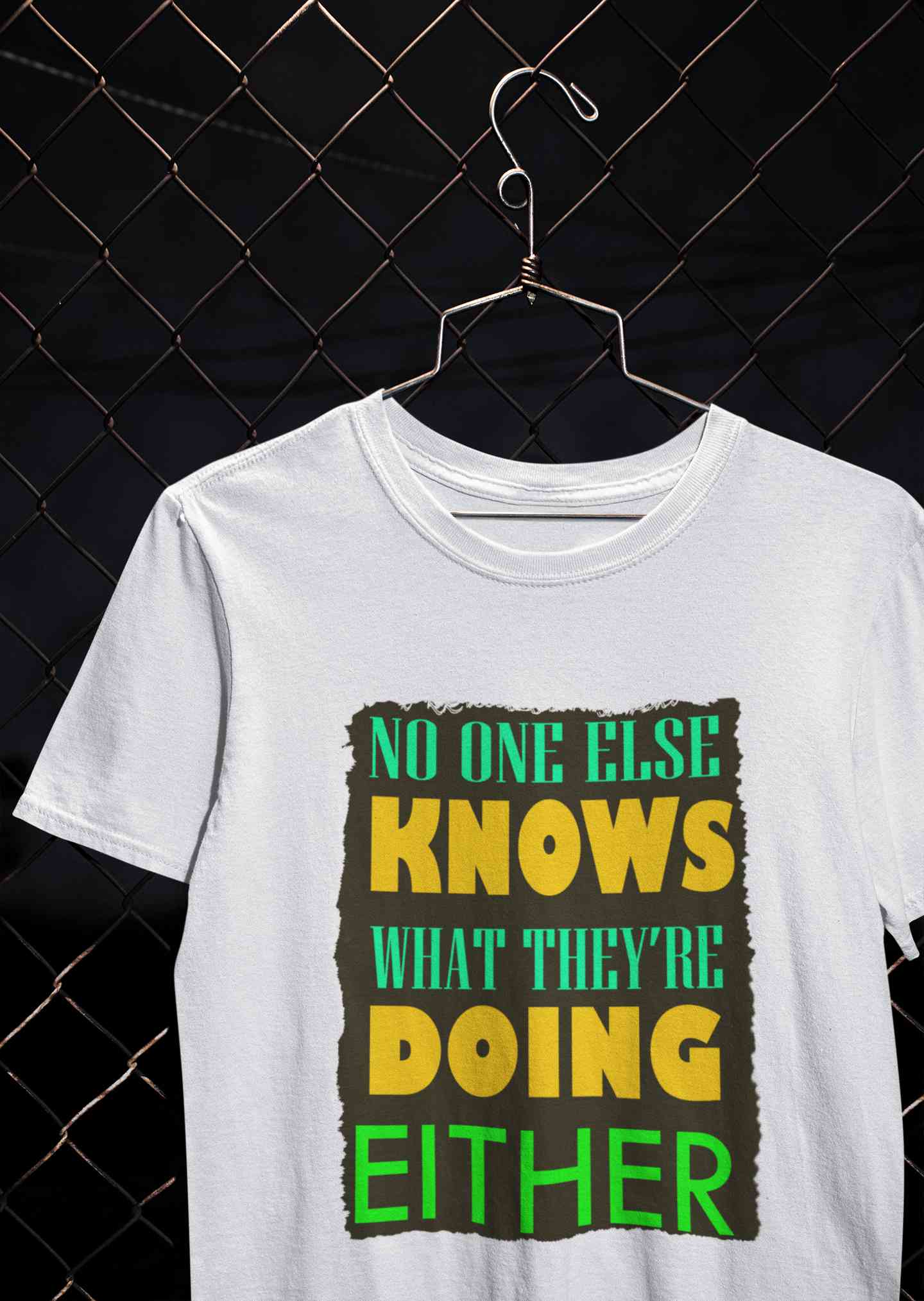 No One Knows Mens Half Sleeves T-shirt- FunkyTeesClub