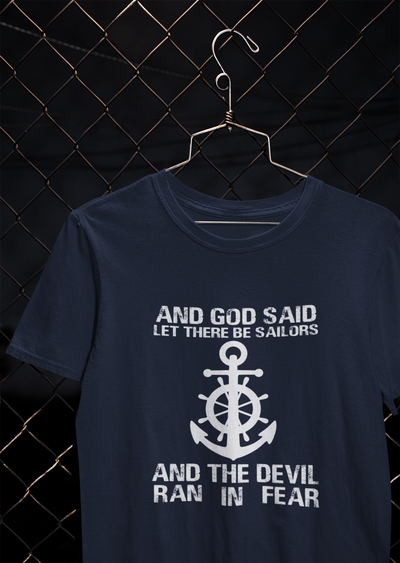 Storms Make Me Strong Merchant Navy Mens Half Sleeves T-shirt- FunkyTeesClub