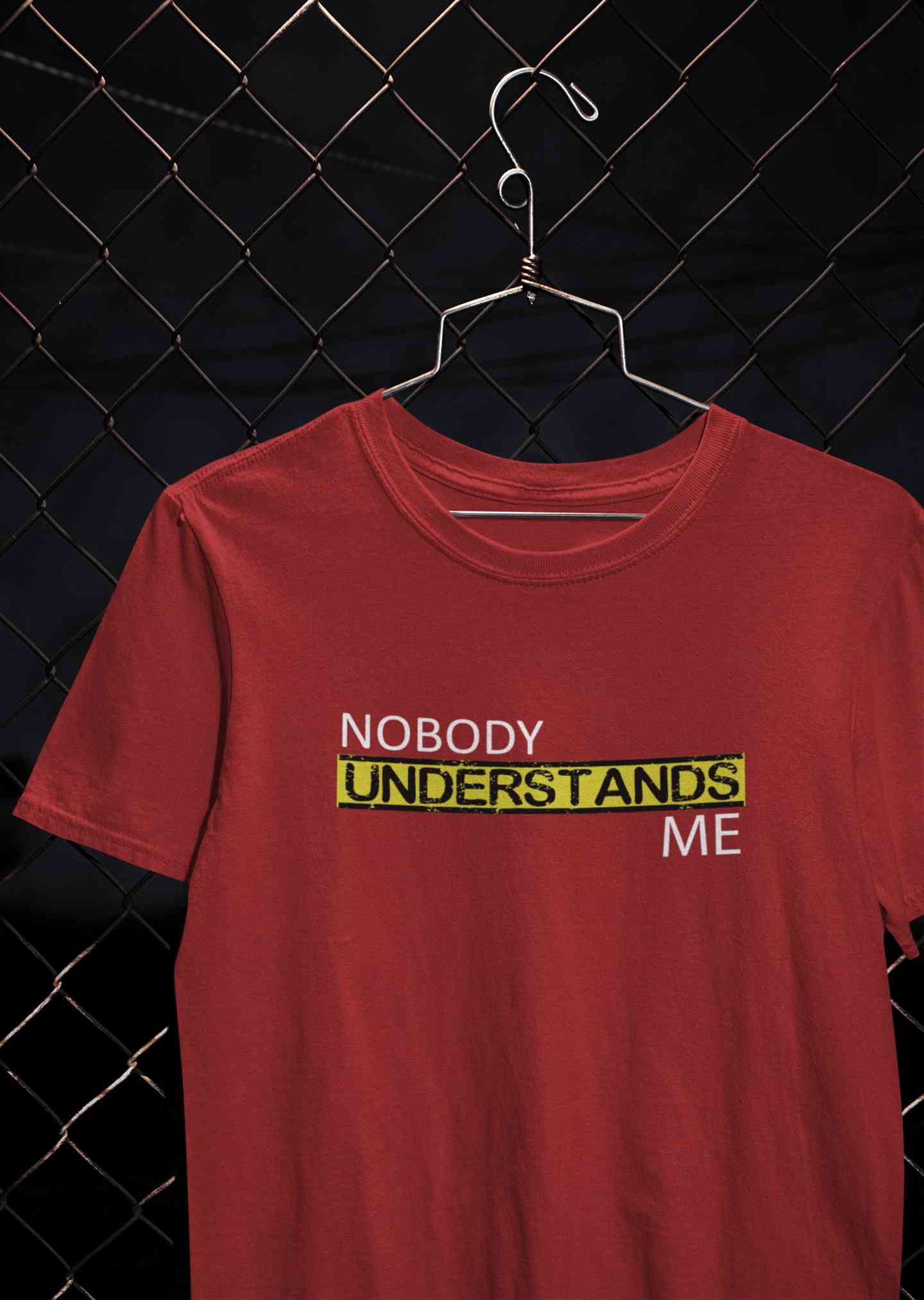 Nobody Understands Me Mens Half Sleeves T-shirt- FunkyTeesClub