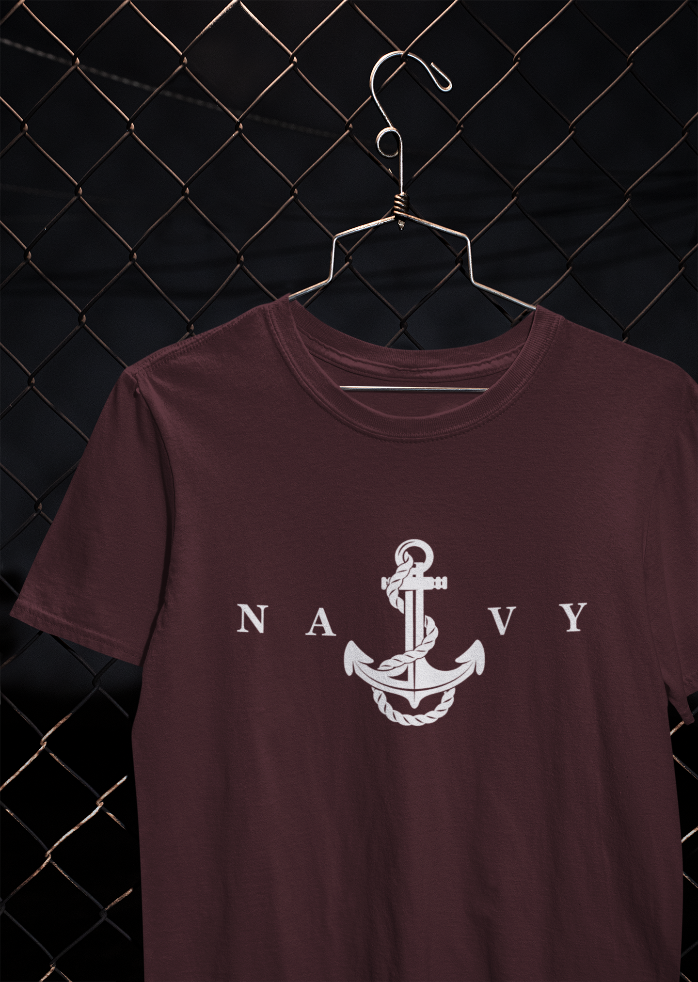 Merchant Navy Mens Half Sleeves T-shirt- FunkyTeesClub