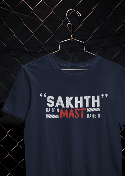 Sakht Rahe Mast Rahe Desi Mens Half Sleeves T-shirt- FunkyTeesClub