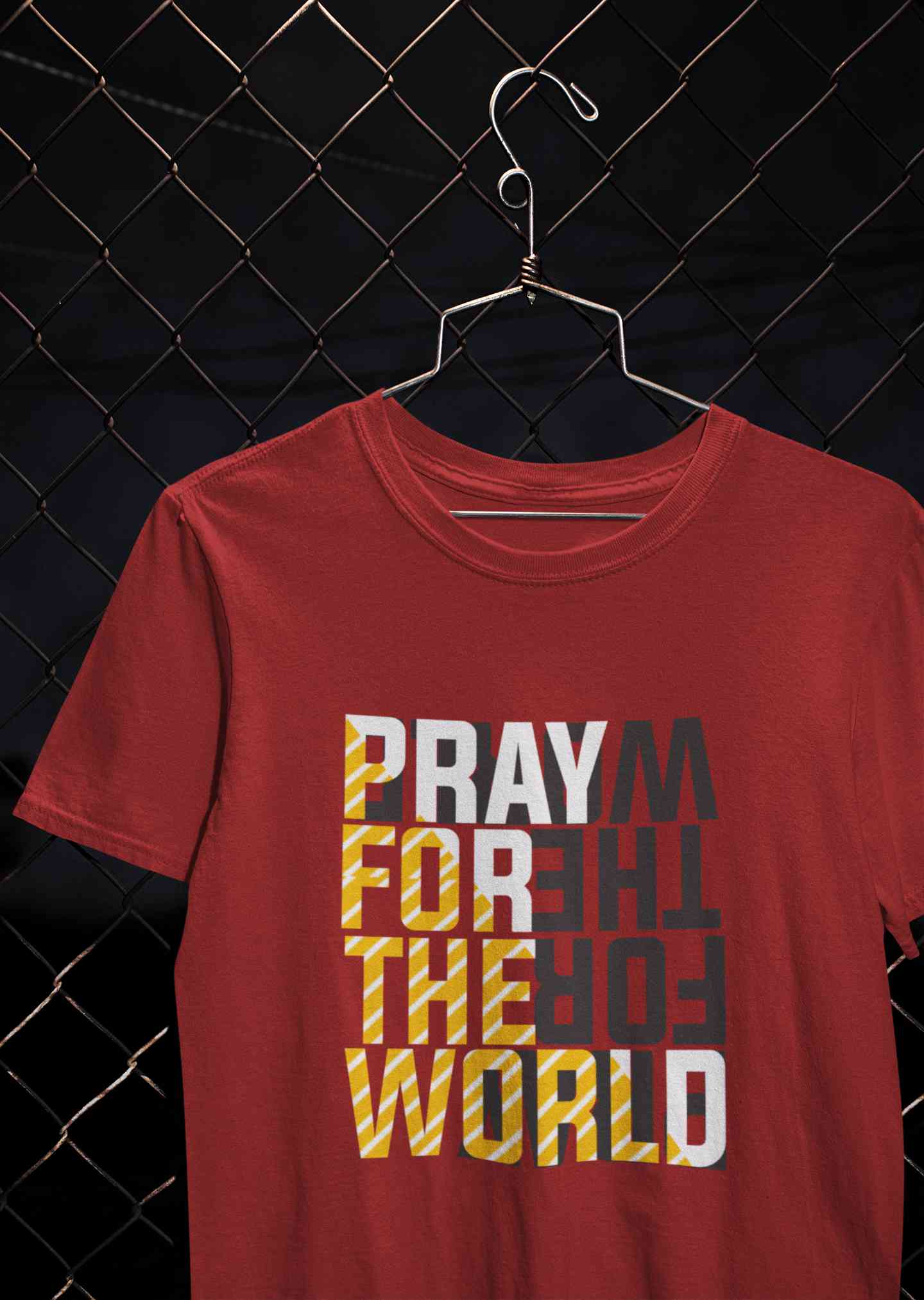 Pray For The World Women Half Sleeves T-shirt- FunkyTeesClub