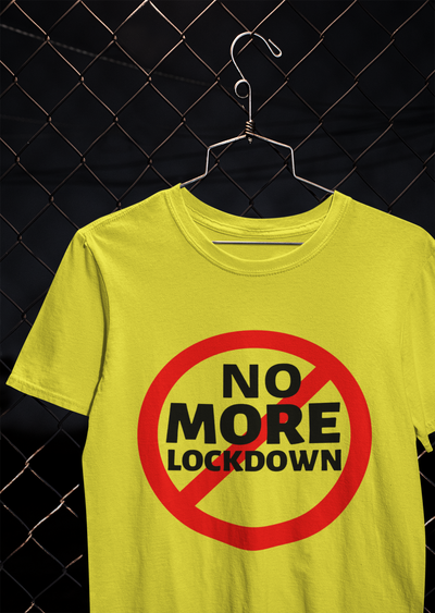 No More Lockdown Anti Government Women Half Sleeves T-shirt- FunkyTeesClub