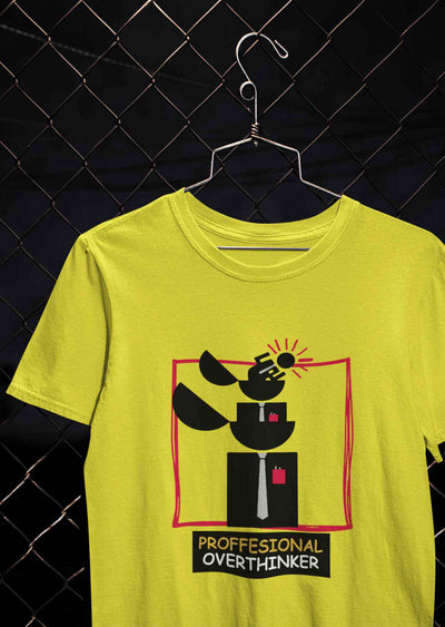 Professional Overthinker Women Half Sleeves T-shirt- FunkyTeesClub