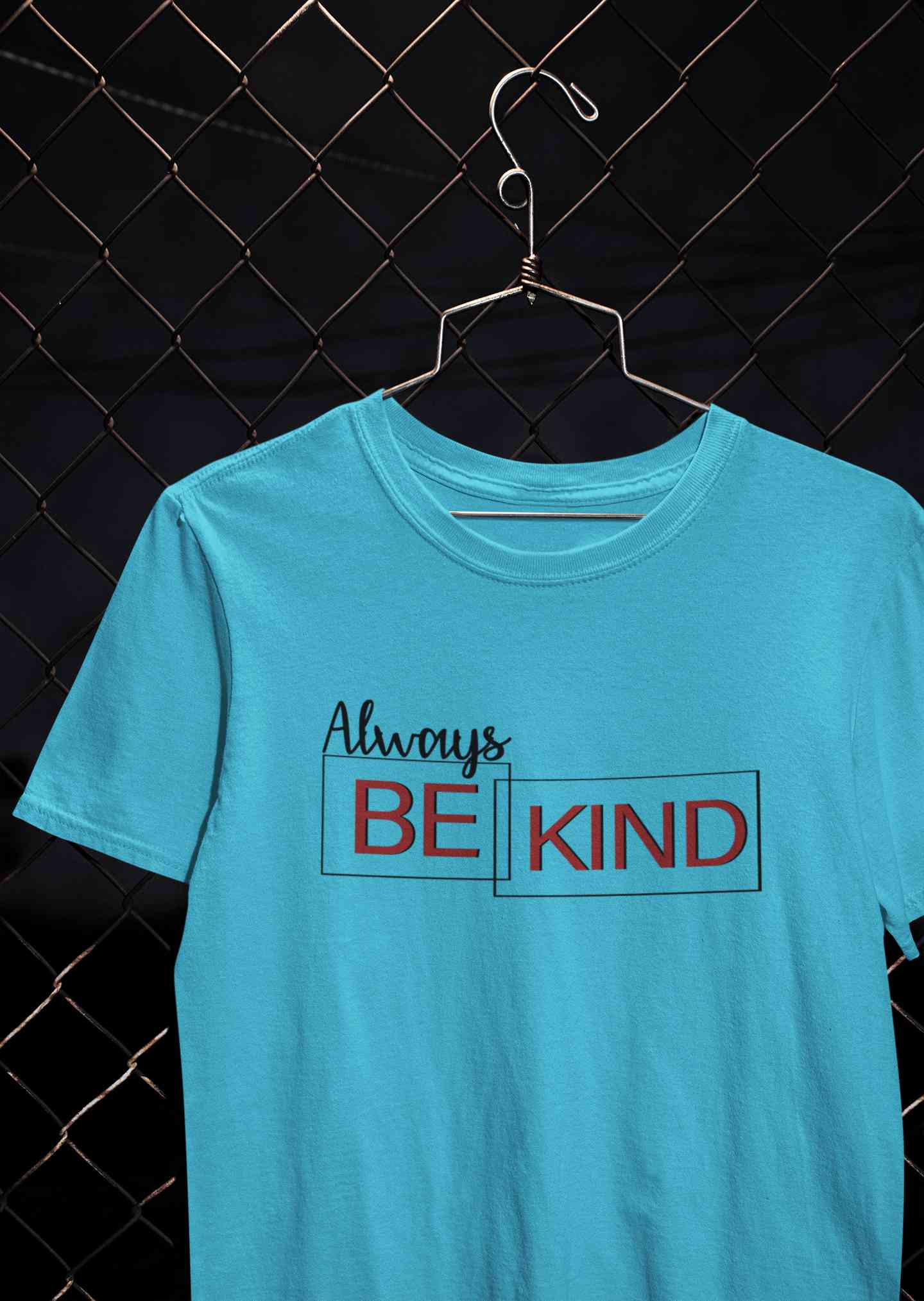Always Be Kind Typography Mens Half Sleeves T-shirt- FunkyTeesClub