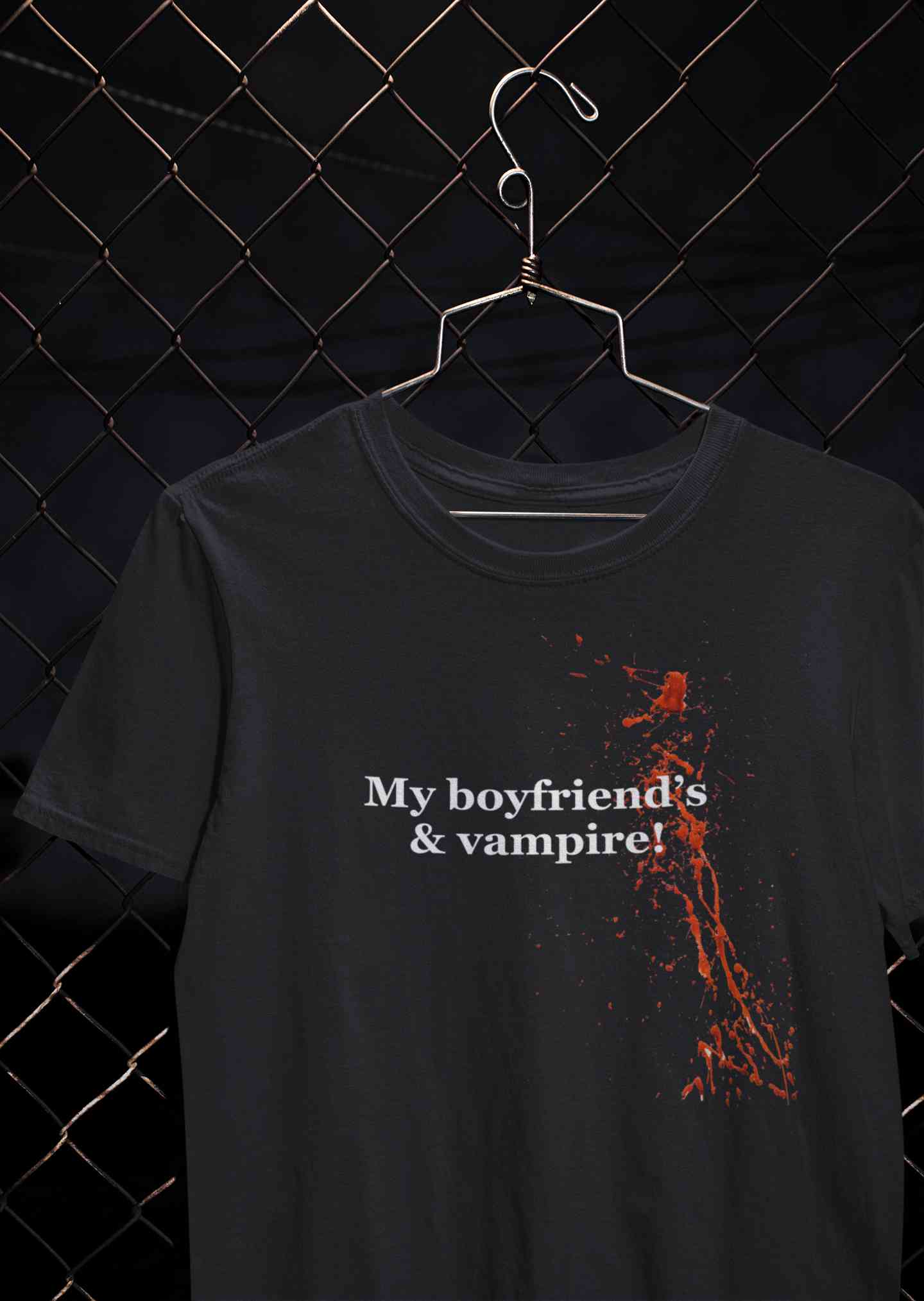 My Boyfriends And Vampire Women Half Sleeves T-shirt- FunkyTeesClub
