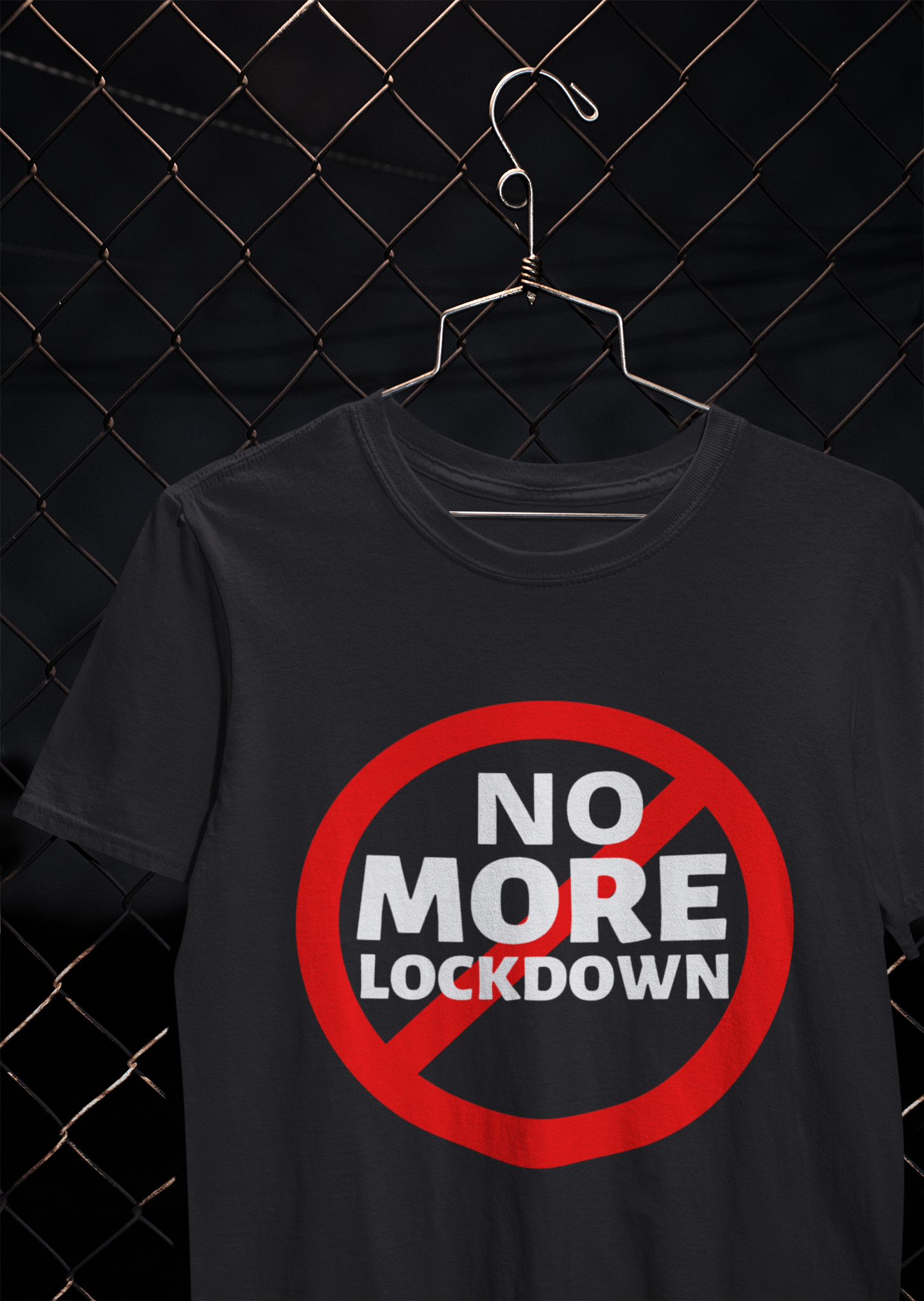 No More Lockdown Anti Government Mens Half Sleeves T-shirt- FunkyTeesClub