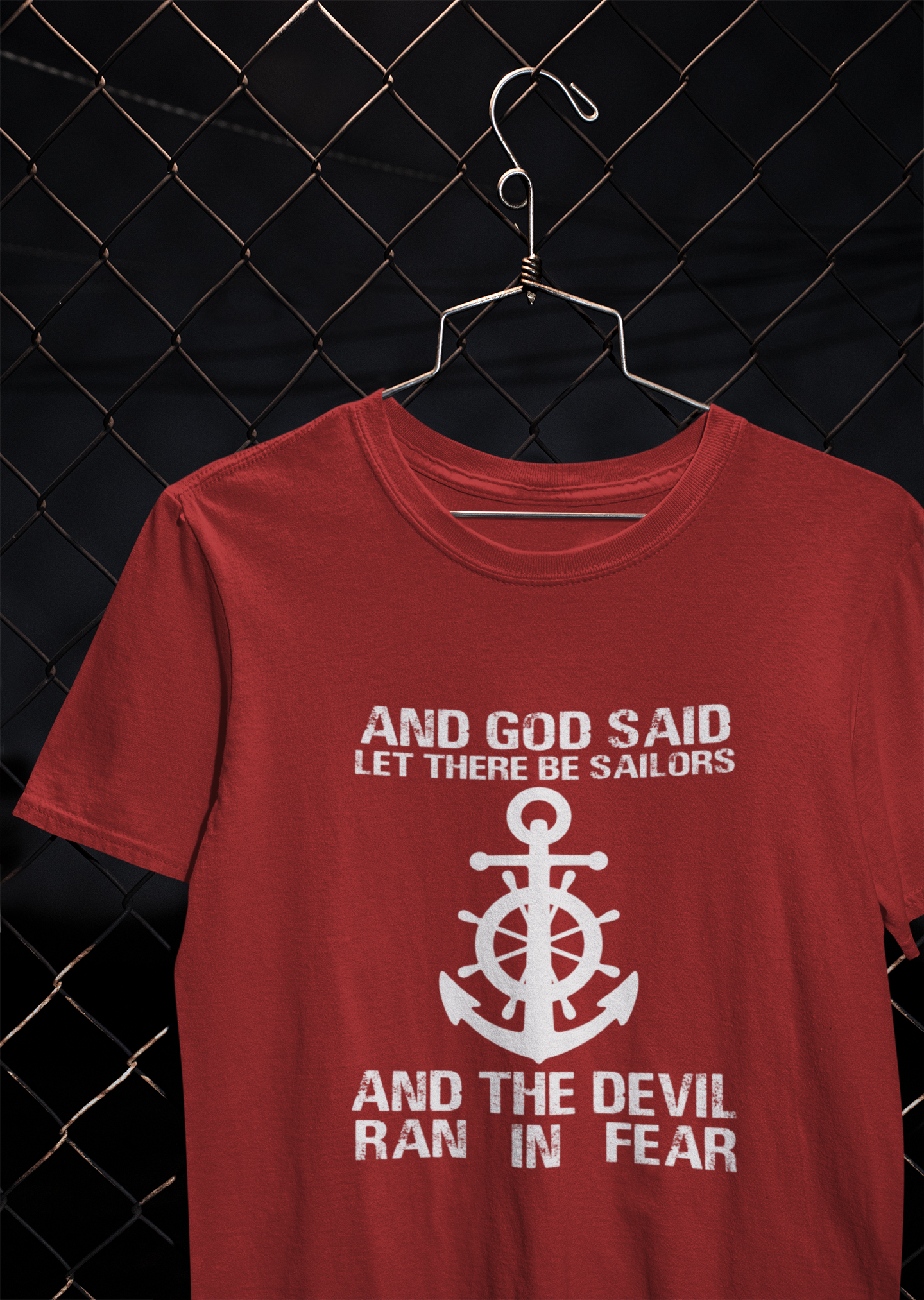 Storms Make Me Strong Merchant Navy Mens Half Sleeves T-shirt- FunkyTeesClub
