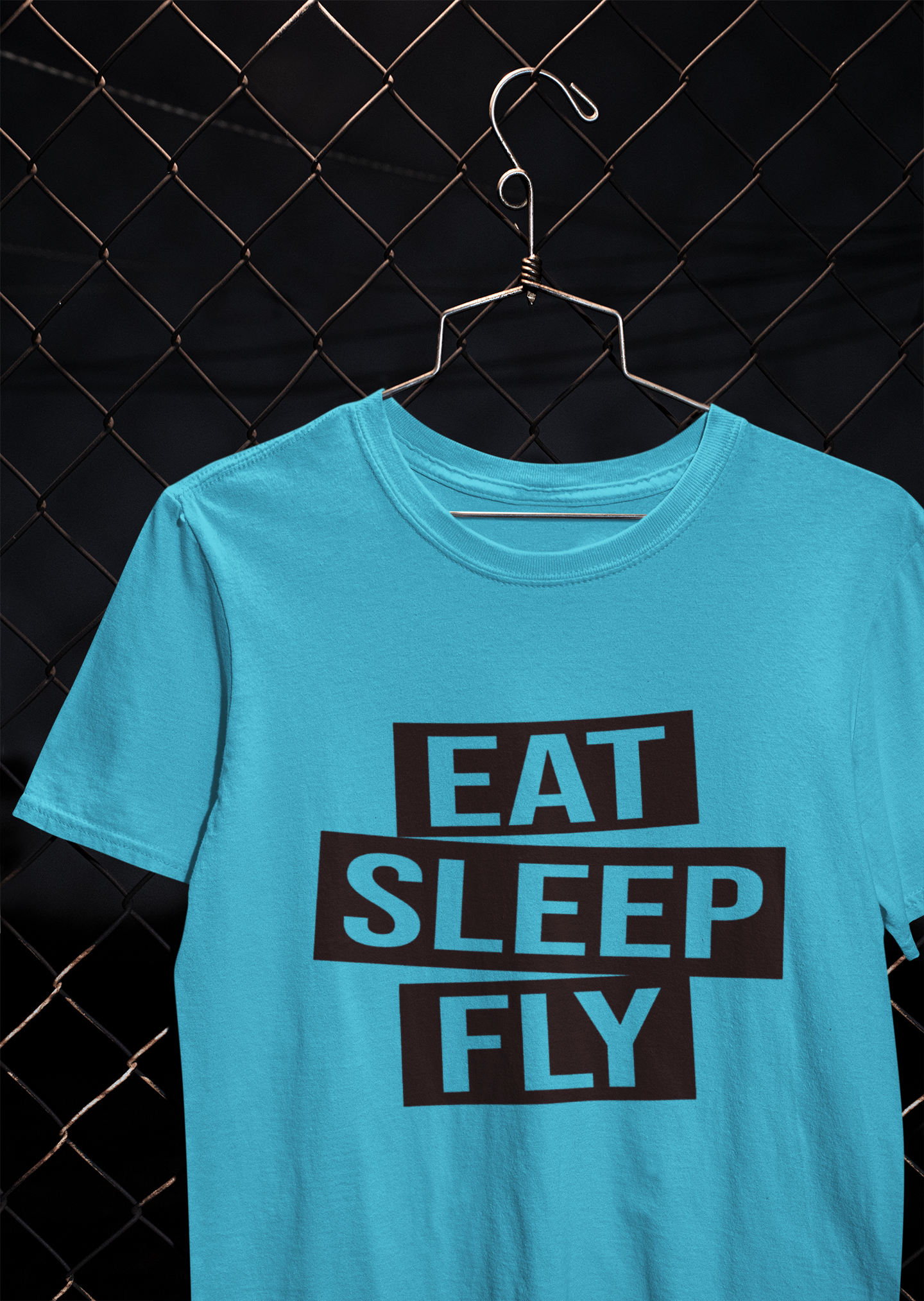Eat Sleep Fly Pilot Mens Half Sleeves T-shirt- FunkyTeesClub