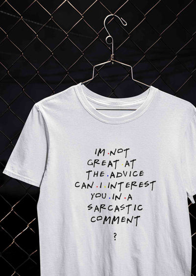 F.R.I.E.N.D.S Sarcastic Comment Chandler Mens Half Sleeves T-shirt- FunkyTeesClub