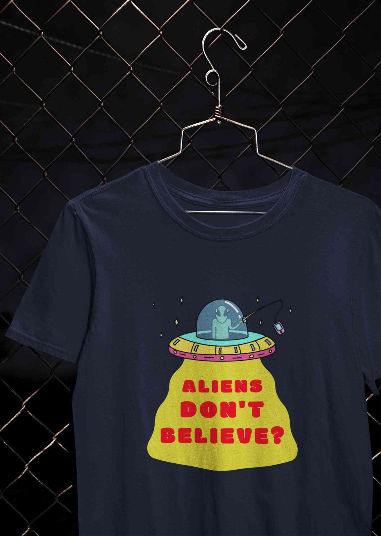 Aliens Do Not Beleive Women Half Sleeves T-shirt- FunkyTeesClub