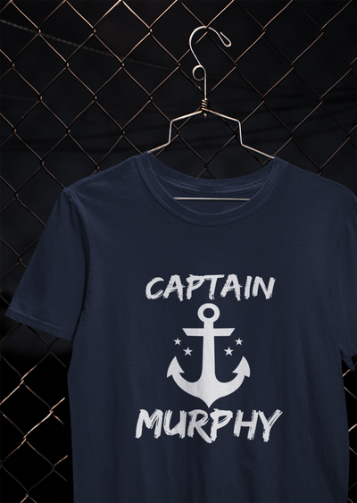 Captain Murphy Merchant Navy Mens Half Sleeves T-shirt- FunkyTeesClub