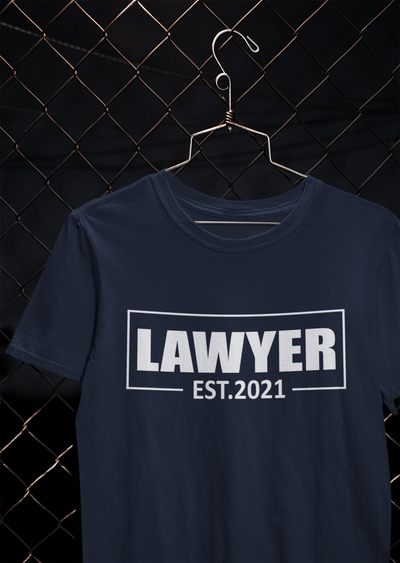 Lawyer Estd 2021 Women Half Sleeves T-shirt- FunkyTeesClub