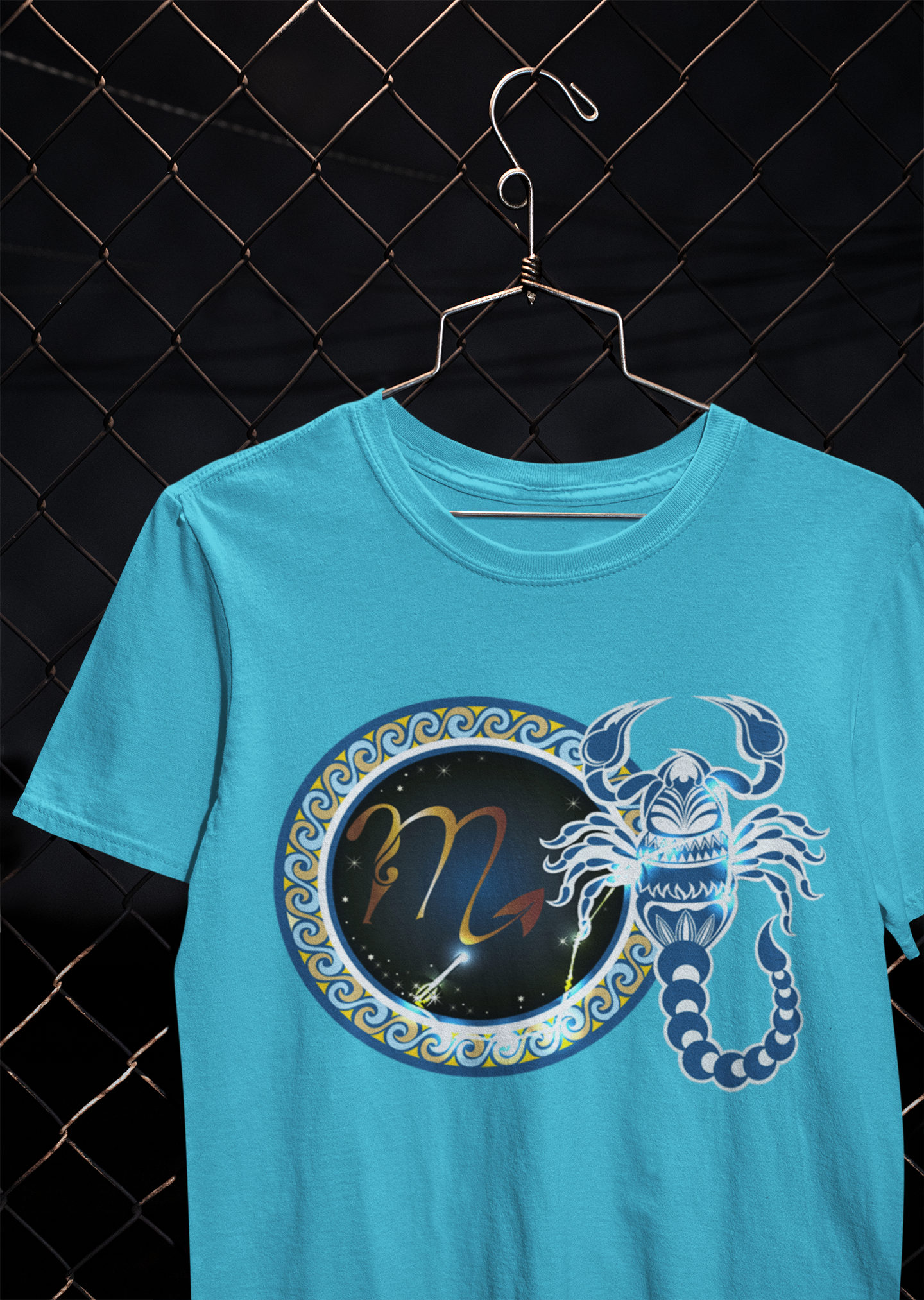 Scorpio Zodiac Sign Mens Half Sleeves T-shirt- FunkyTeesClub