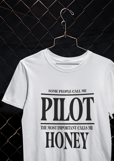 Some People Calls Me Pilot Women Half Sleeves T-shirt- FunkyTeesClub