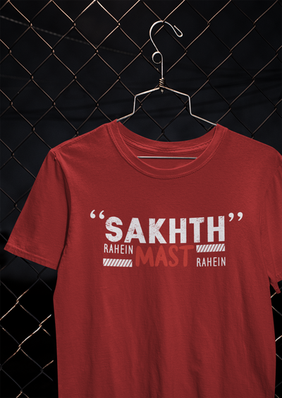 Sakht Rahe Mast Rahe Desi Mens Half Sleeves T-shirt- FunkyTeesClub