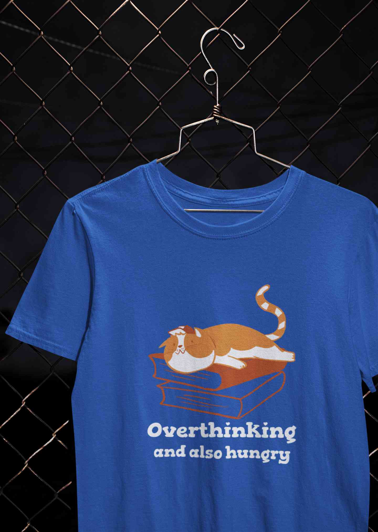 Overthinking And Also Hungry Mens Half Sleeves T-shirt- FunkyTeesClub
