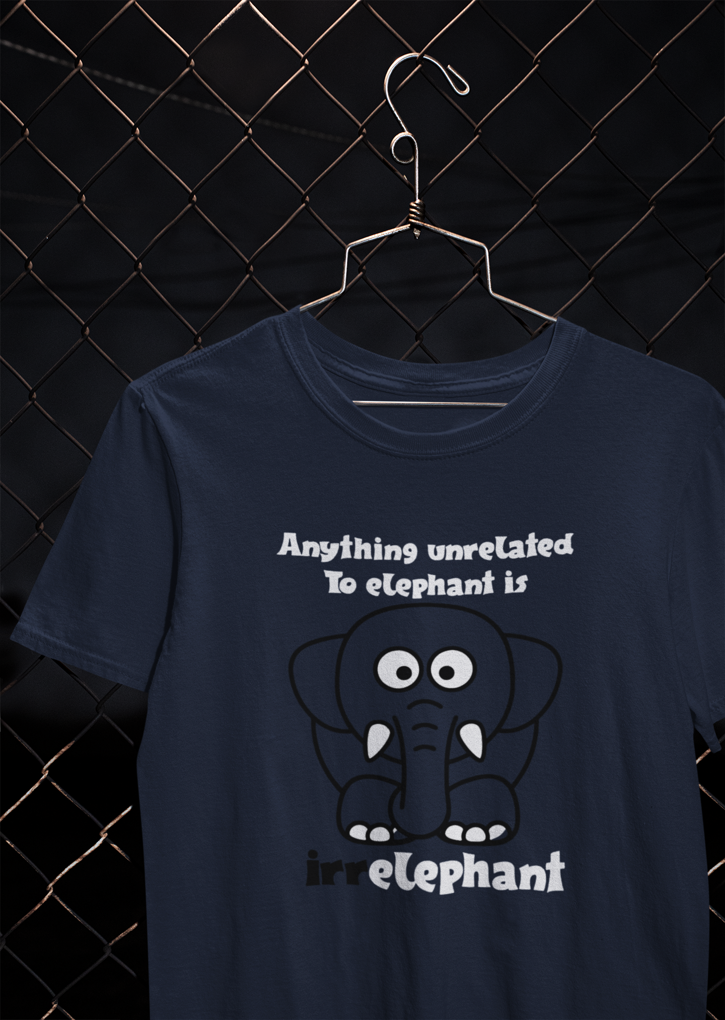 Irrelephant Funny Mens Half Sleeves T-shirt- FunkyTeesClub