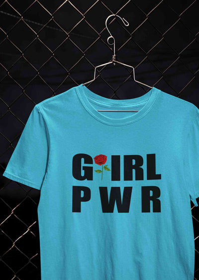 Girl Power Women Half Sleeves T-shirt- FunkyTeesClub