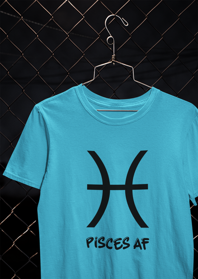 Pisces Zodiac Sign Mens Half Sleeves T-shirt- FunkyTeesClub