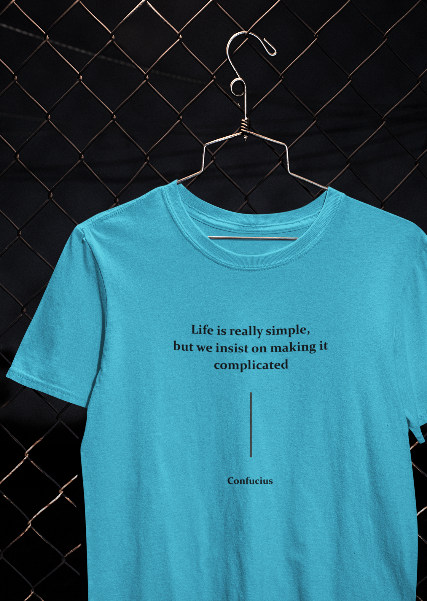 Life Is Really Simple Quotes Mens Half Sleeves T-shirt- FunkyTeesClub